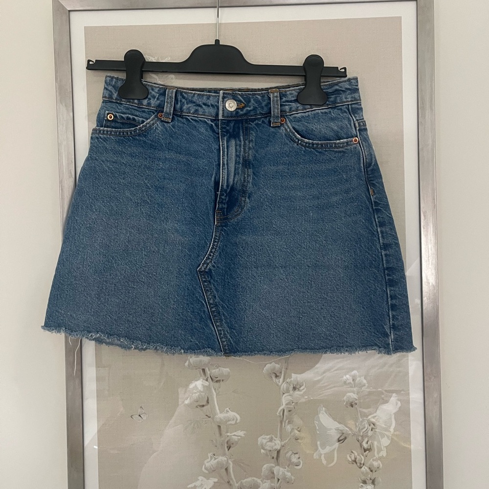 Zara Blue Denim Mini Skirt